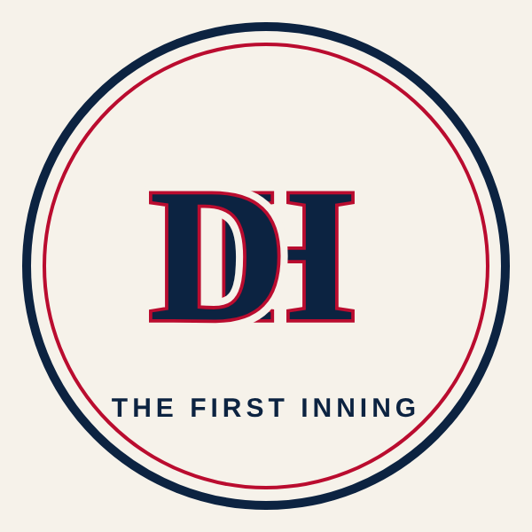 DH monogram logo for The First Inning
